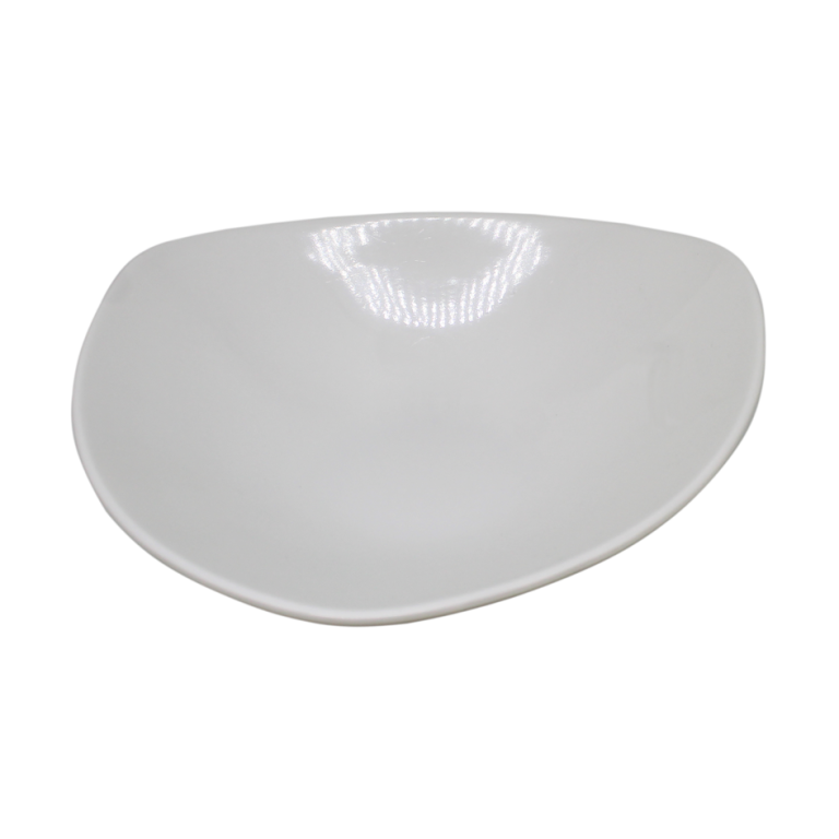PLATO HONDO TRIANGULAR MEDIANO BLANCO