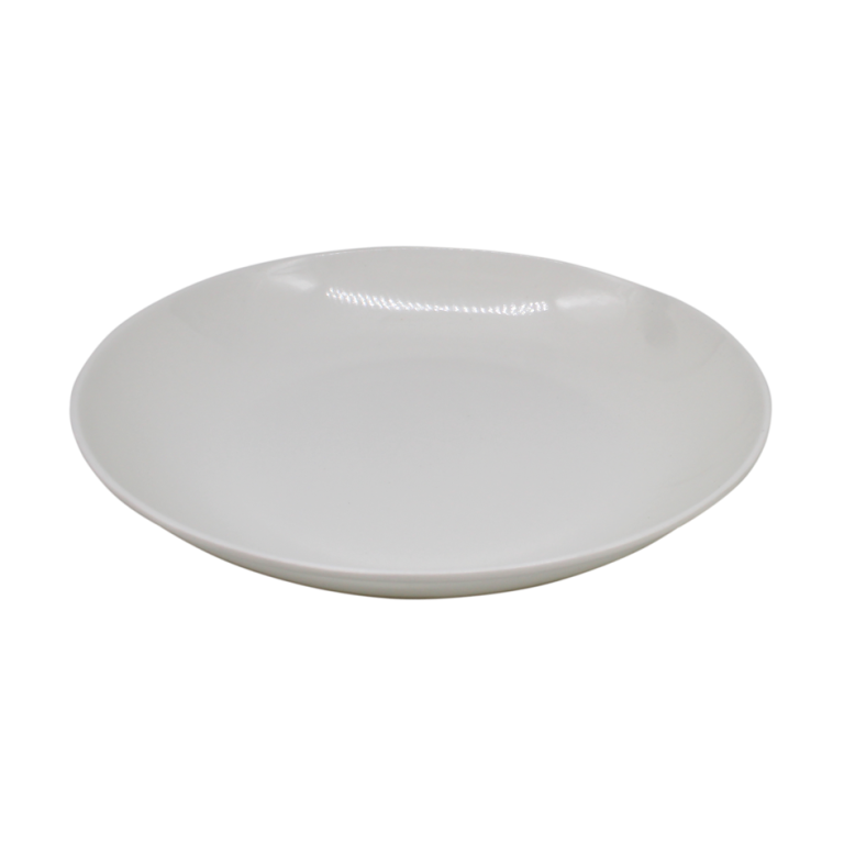 PLATO HONDO CIRCULAR MEDIANO BLANCO