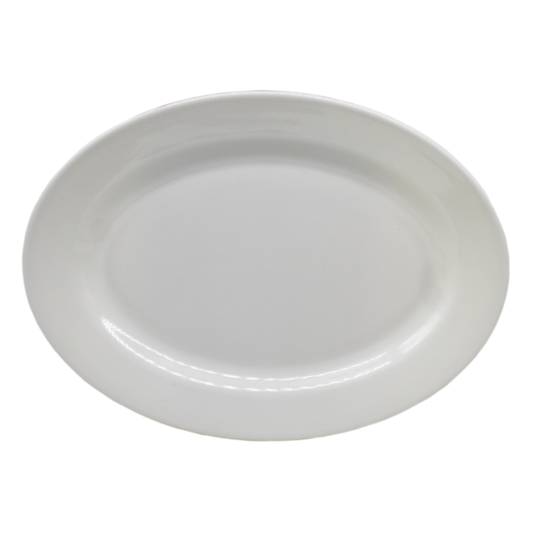 PLATO OVALADO GRANDE BLANCO