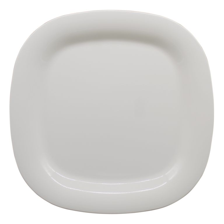 PLATO CUADRADO CON CURVA PEQUEÑO BLANCO