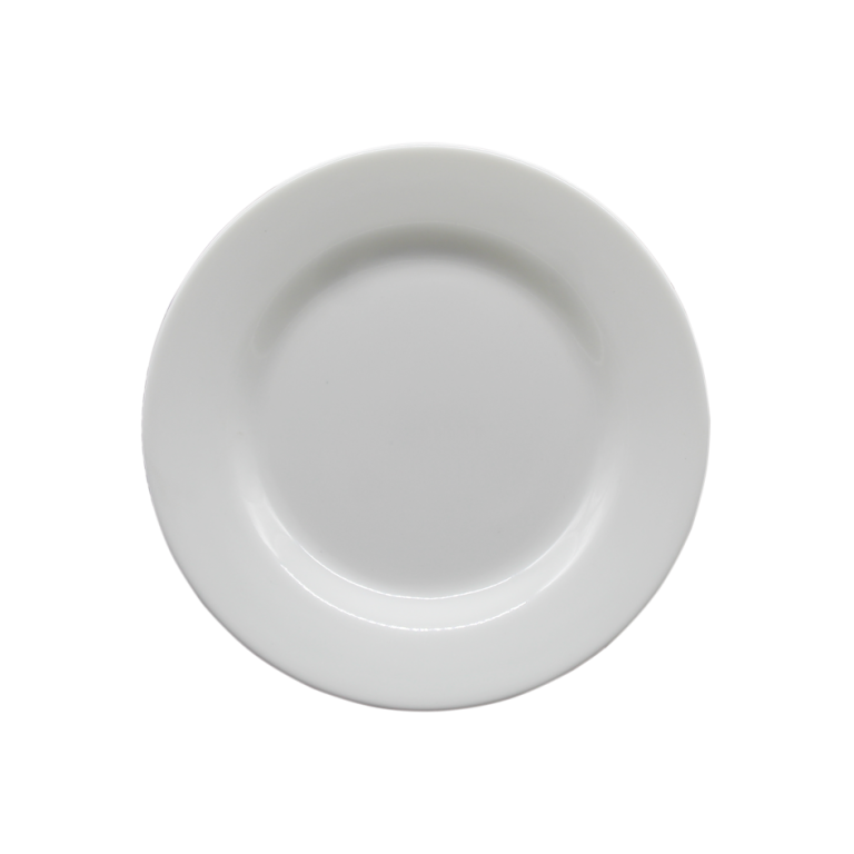 PLATO CIRCULAR PLANO PEQUEÑO BLANCO